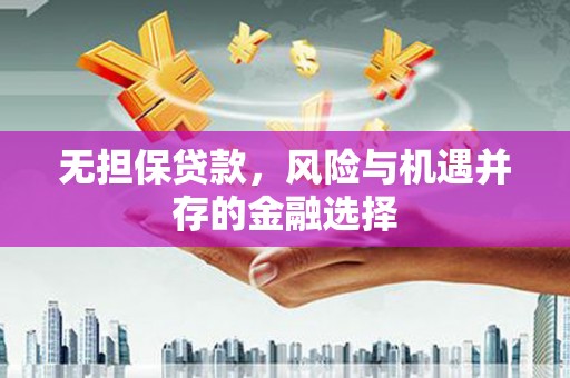 顺庆无担保贷款，风险与机遇并存的金融选择