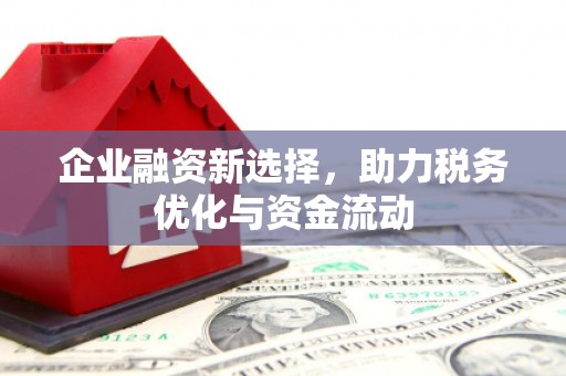 顺庆企业融资新选择，助力税务优化与资金流动
