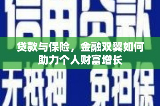 顺庆贷款与保险，金融双翼如何助力个人财富增长