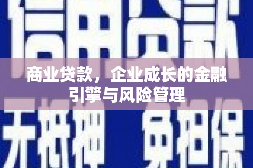 顺庆商业贷款，企业成长的金融引擎与风险管理