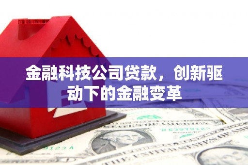 顺庆金融科技公司贷款，创新驱动下的金融变革