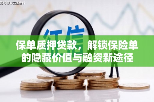 顺庆保单质押贷款，解锁保险单的隐藏价值与融资新途径