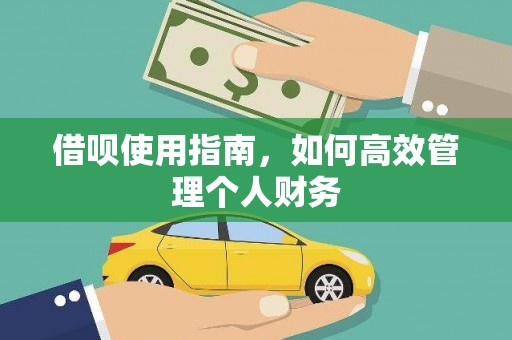 顺庆借呗使用指南，如何高效管理个人财务