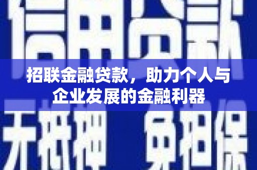 顺庆招联金融贷款，助力个人与企业发展的金融利器