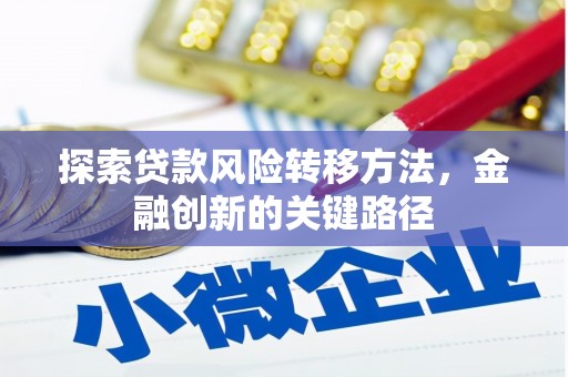 顺庆探索贷款风险转移方法，金融创新的关键路径