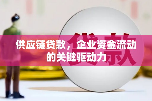 顺庆供应链贷款，企业资金流动的关键驱动力