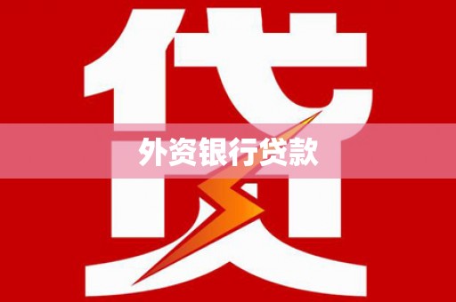 顺庆外资银行贷款