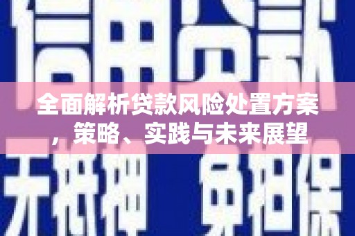 顺庆全面解析贷款风险处置方案，策略、实践与未来展望