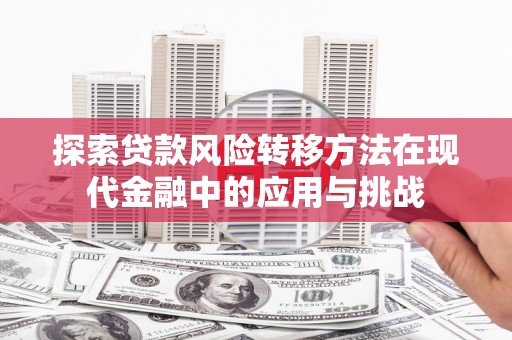 顺庆探索贷款风险转移方法在现代金融中的应用与挑战