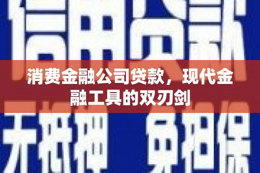 顺庆消费金融公司贷款，现代金融工具的双刃剑