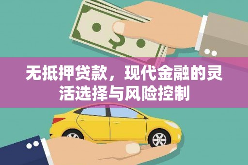 顺庆无抵押贷款，现代金融的灵活选择与风险控制