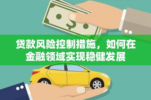 顺庆贷款风险控制措施，如何在金融领域实现稳健发展