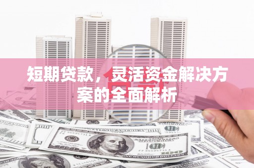 顺庆短期贷款，灵活资金解决方案的全面解析