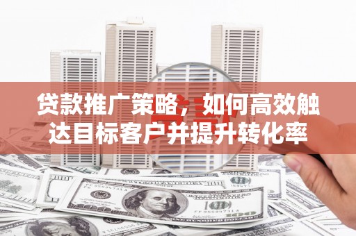顺庆贷款推广策略，如何高效触达目标客户并提升转化率