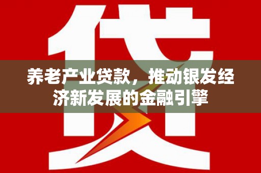 顺庆养老产业贷款，推动银发经济新发展的金融引擎