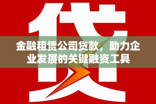 顺庆金融租赁公司贷款，助力企业发展的关键融资工具
