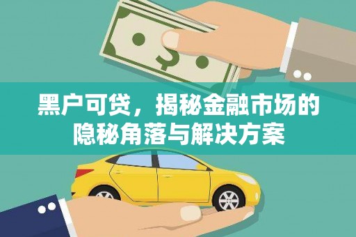 顺庆黑户可贷，揭秘金融市场的隐秘角落与解决方案
