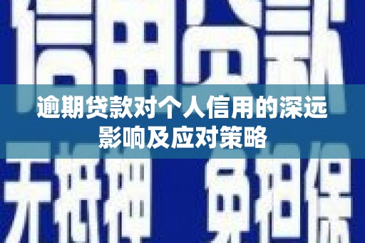 顺庆逾期贷款对个人信用的深远影响及应对策略