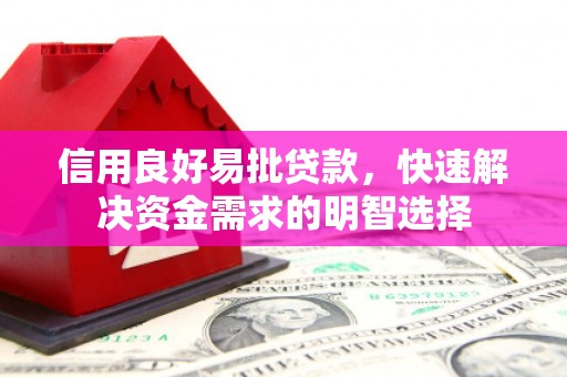 顺庆信用良好易批贷款，快速解决资金需求的明智选择