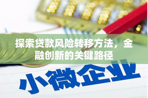 顺庆探索贷款风险转移方法，金融创新的关键路径