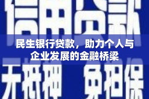 顺庆民生银行贷款，助力个人与企业发展的金融桥梁