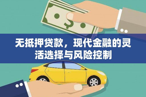 顺庆无抵押贷款，现代金融的灵活选择与风险控制