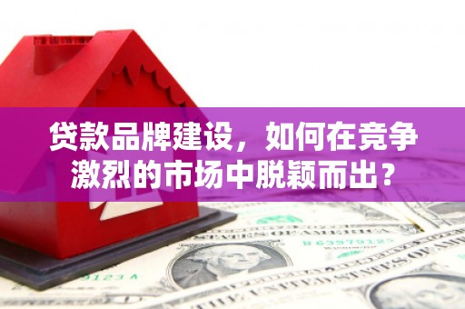 顺庆贷款品牌建设，如何在竞争激烈的市场中脱颖而出？