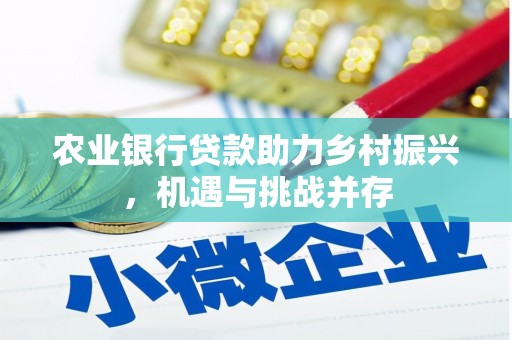 顺庆农业银行贷款助力乡村振兴，机遇与挑战并存