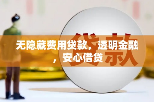顺庆无隐藏费用贷款，透明金融，安心借贷