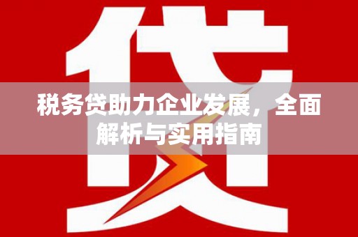 顺庆税务贷助力企业发展，全面解析与实用指南