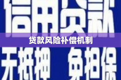 顺庆贷款风险补偿机制