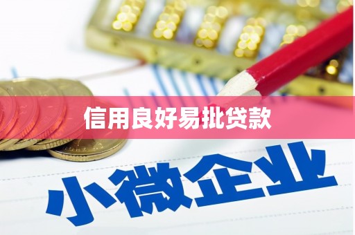 顺庆信用良好易批贷款