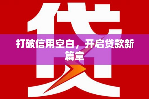 顺庆打破信用空白，开启贷款新篇章
