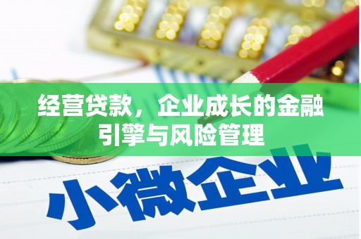 顺庆经营贷款，企业成长的金融引擎与风险管理