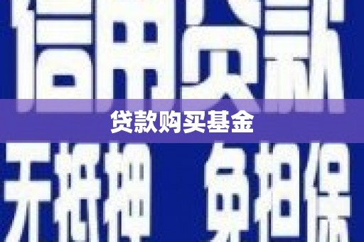 顺庆贷款购买基金